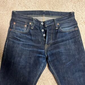 Slim Blue Jeans with Faded Look
